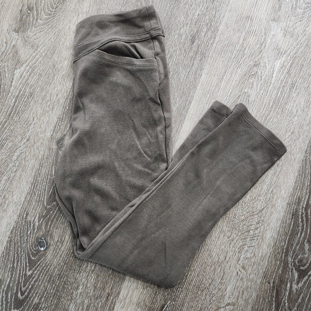 Prana Womens Pull On Pants Brown Olive Yoga Leggings